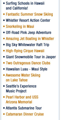 Camp inn 42 Teen Tour Activities