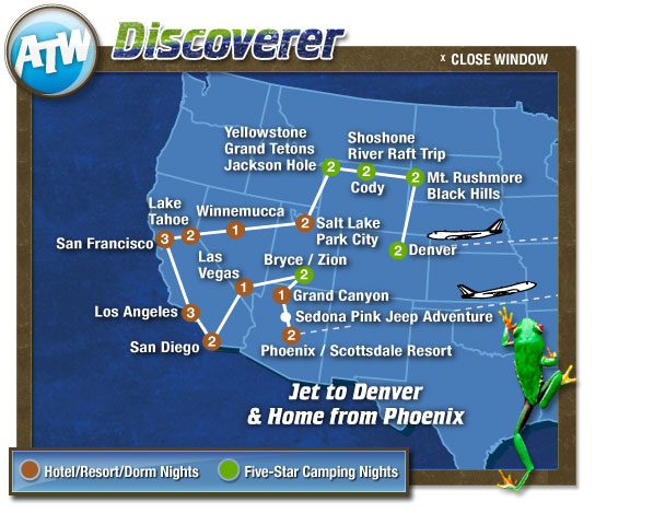 Discoverer Map