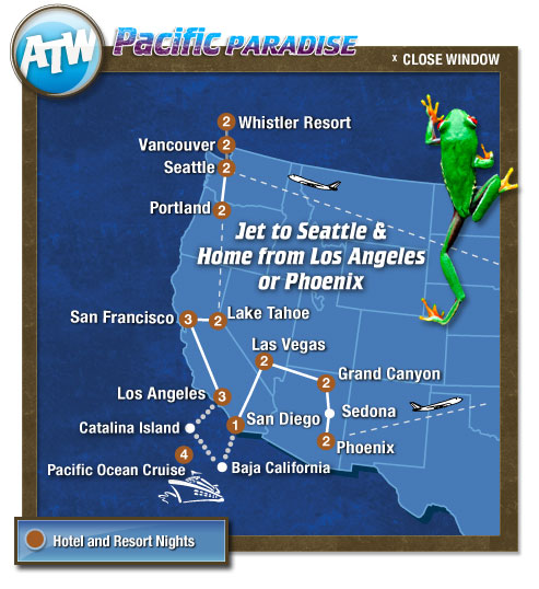 Pacific Paradise Map