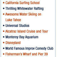 California Cruisin Teen Tour Activities