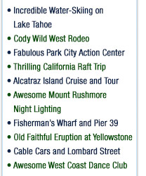 California Cruisin Teen Tour Activities